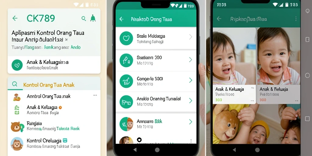 Tampilan antarmuka CK789 yang ramah anak dan mudah digunakan.