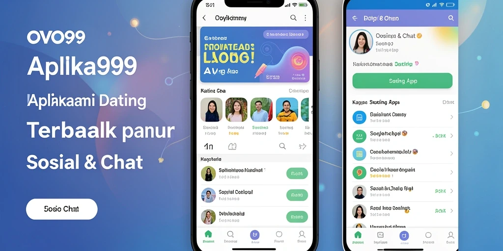 Tampilan antarmuka intuitif OVO99 untuk pengalaman kencan terbaik.