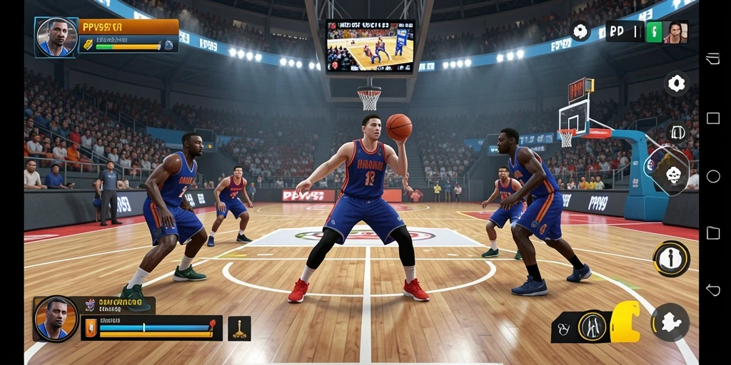 Screenshot utama PPV99 menampilkan aksi basket yang mendebarkan.
