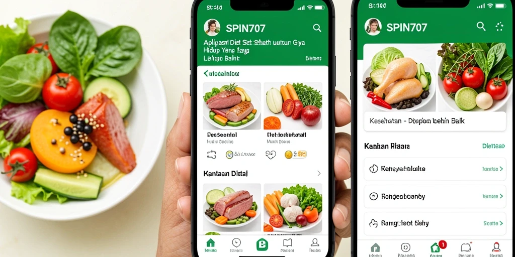 Antarmuka SPIN707 yang user-friendly untuk diet sehat.