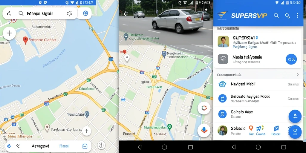 Tampilan antarmuka aplikasi SUPERSVIP yang sederhana dan informatif.