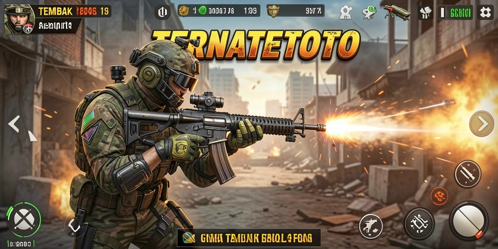 Tampilan antarmuka TERNATETOTO yang menarik dan dinamis.