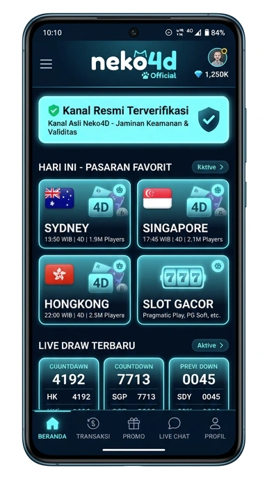 Kanal Resmi Neko4D untuk Pengguna Android Indonesia